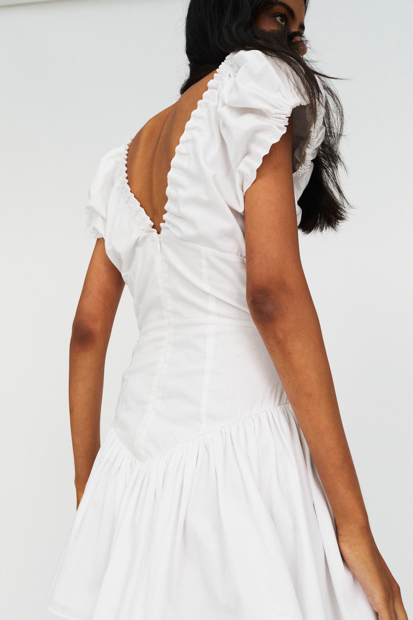 fredric Marta mini dress white sustainably minded fashion