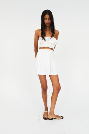 fredric Bella mini skirt white sustainably minded fashion